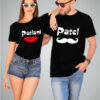 Patel Patlani Couple T-Shirts (English Caption)