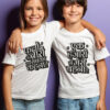 Phoolo Taro-Ek Hajaro Brother Sister Matching Cotton T-shirt