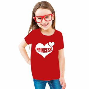 Princess Heart – Cotton T-Shirts For Girls