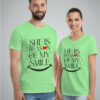 Reason of each other’s smile couple t-shirt