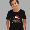 Santa Hat With Merry Christmas Kids T-shirt
