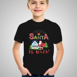 Santa Is Back Kids Cotton T-shirt