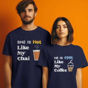 She is hot, he is cool latest couple T-shirt