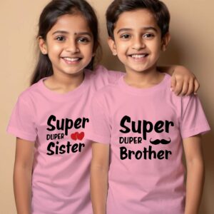 Super Duper Brother Sister T-shirts for Raksha Bandhan