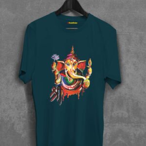 Water Color Shree With ganpati T-shirt