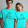 We are always together couple tshirt