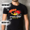 Personalized Woodpecker Garage Hot Rod Speed Shop T Shirts