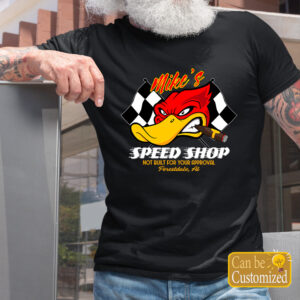 Angry Hot Rod Duck Speed Shop T Shirts