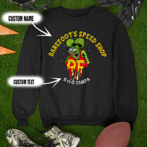 Custom Name And Place Hot Rod Rat Fink T Shirt