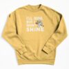 Garfield I’ll Rise, But I Won’t Shine Coffee Sweatshirt