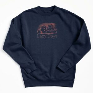 Garfield Lazy Days Sleeping In Outline Sweatshirt