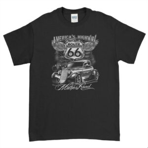 Hot Rod America’s Highway Route 66 Mother Road t shirt