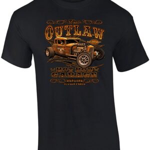 Hot Rod The Outlaw Garage Genuine Stolen Parts Vintage Vehicles Tee Mechanic Car Enthusiast Racing T Shirt