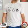 I’m A Simple Woman Nurse Coffee And Dog Paw Shirt