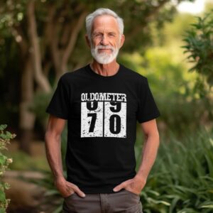 Oldometer Custom Birthday Shirt, Funny Dad Birthday Gift T Shirt
