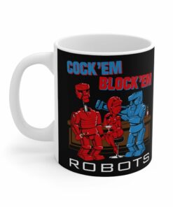 Cock'em Block'em Robots - Mug 1 Cockem Blockem Robots Mug 2