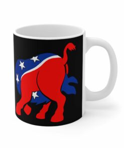 Democratic Donkey Head Up Its Ass Mug 1