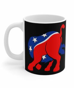 Democratic Donkey Head Up Its Ass Mug 2