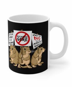 Gerbil Protest Richard Gere Mug 1