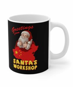 Greetings From Santas Workshop China Mug 1