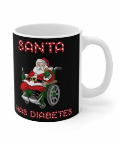 Santa Has Diabetes Mug 1