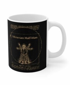 Vitruvian Half man Mug 1