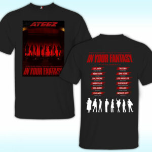 Ateez 2025 World Tour in Fantasy Shirt, Ateez Golden Hour Part