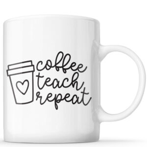 Coffee Teach Repeat Mug