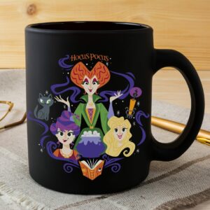 Cute Art Three Sanderson Sisters Halloween Hocus Pocus Coffee Mug