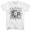 Alice In Chains – Multi Album Art – American Classics – Solid White Adult Short Sleeve T-Shirt