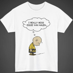 Charlie Brown I Really Miss Eddie Van Halen T-shirt