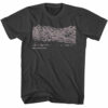 Death Cab For Cutie – Album Line Art – American Classics – Solid Gray Adult Short Sleeve T-Shirt