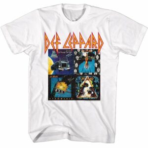 Def Leppard – 80s Album – Short Sleeve – Adult – T-Shirt