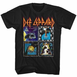 Def Leppard – 80s Albums – Short Sleeve – Adult – T-Shirt