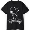 Rare Kaws Snoopy Skateboarding Shirt