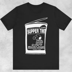 Rare Peanuts Snoopy Supper Time Shirt World’s Most Famous Beagle Snoopy Town