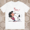 Vintage 1988 Peanuts Gang Snoopy Kissing Lucy Yuk Shirt