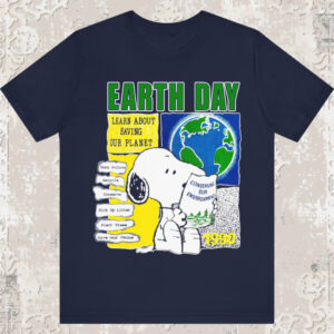 Vintage 1990 Peanuts Snoopy Earth Day Shirt