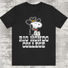 Vintage 80s Snoopy Cowboy Hat Rio Hondo College Shirt