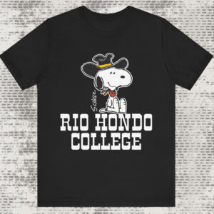 Vintage 80s Snoopy Cowboy Hat Rio Hondo College Shirt