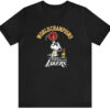 Vintage Los Angeles Lakers Snoopy World Champions T-shirt