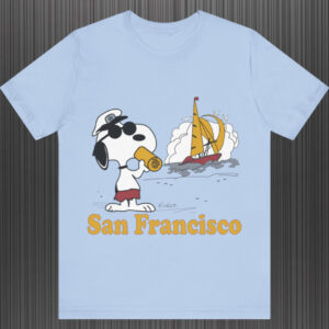 Vintage Peanuts Joe Cool Snoopy San Francisco Shirt