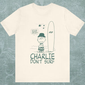 Vintage TSPTR Charlie Don’t Surf Good Grief Shirt