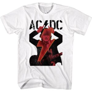 ACDC Angus Young Horns Bolt Men’s T Shirt