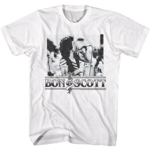 ACDC Bon Scott Live In Concert Men’s T Shirt
