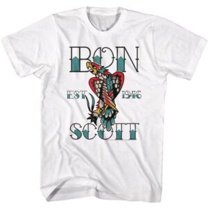ACDC Bon Scott Parrot Tattoo Men’s T Shirt