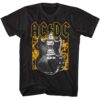 ACDC Flaming Guitar Men’s T Shirt
