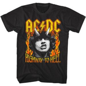 ACDC Highway to Hell Fire Men’s T Shirt