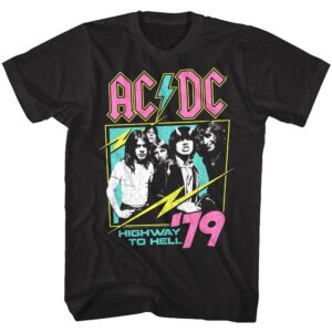 ACDC Neon Highway to Hell 1979 Men’s T Shirt
