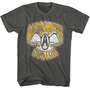 Aerosmith Boston Vintage Logo Men’s T Shirt
